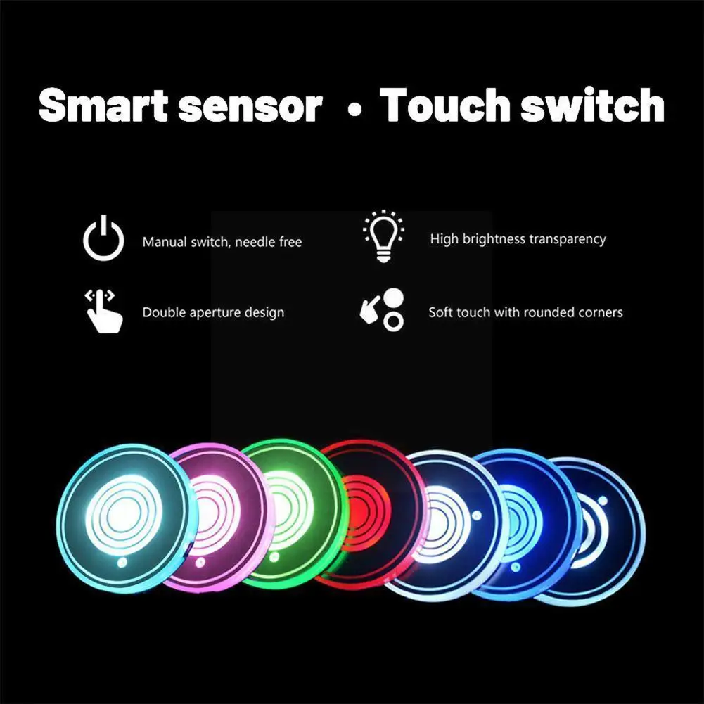 Car Led Colorful Luminous Water Coaster Built-in Battery Practical Vibration Coaster Sensor Energy-saving Atmosphere Light Z4a5
Car Led Colorful Luminous Water Coaster Built-in Battery Practical Vibration Coaster Sensor Energy-saving Atmosphere Light Z4a5