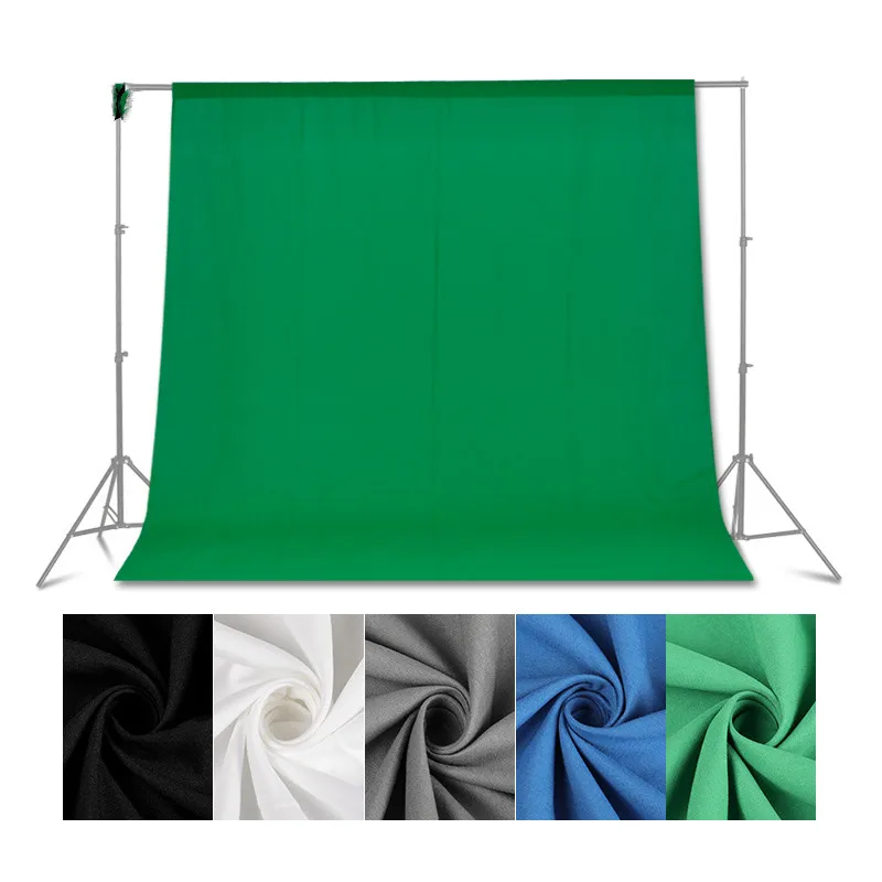 Photography Backdrops Green Screen Green/White/Black/Blue/Grey Muslin Polyester-cotton Professional Background for Photo Studio
Photography Backdrops Green Screen Green/White/Black/Blue/Grey Muslin Polyester-cotton Professional Background for Photo Studio