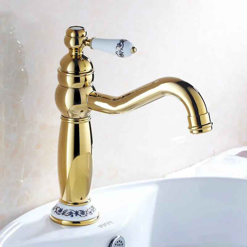 Brass Bathroom Faucet Rose Gold Basin Faucet Taps Single Hole Deck Mount Hot Cold Ceramic Bath Sink Taps Metered Faucets 
Brass Bathroom Faucet Rose Gold Basin Faucet Taps Single Hole Deck Mount Hot Cold Ceramic Bath Sink Taps Metered Faucets