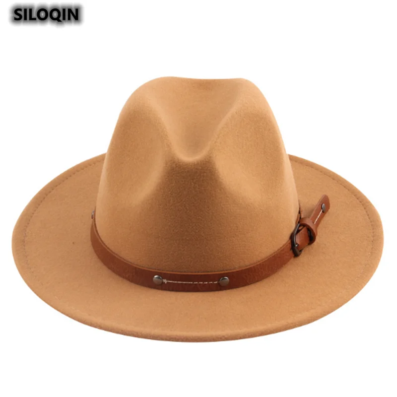 Men Fedora Hat Women Fedora Hat Woolen Hat Jazz Hats Spring Autumn Winter Big Along Sombrero Unisex Sunhat Gorra 2022 New 
Men Fedora Hat Women Fedora Hat Woolen Hat Jazz Hats Spring Autumn Winter Big Along Sombrero Unisex Sunhat Gorra 2022 New