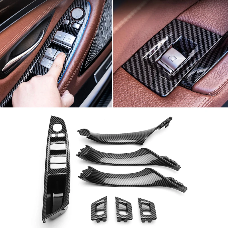 LHD 7PCS Carbon Fiber Car Inner Door Handle Panel Pull Trim Cover For BMW 5 Series F10 F11 F18 2010-2017 Styling Accessories
LHD 7PCS Carbon Fiber Car Inner Door Handle Panel Pull Trim Cover For BMW 5 Series F10 F11 F18 2010-2017 Styling Accessories
