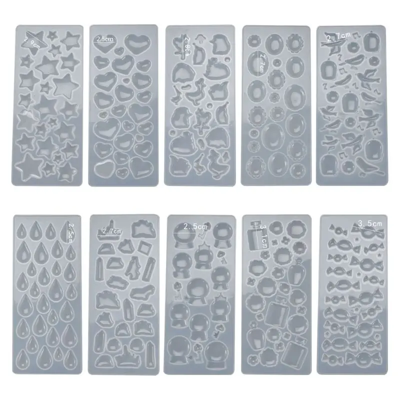 Hanging Pendant Keychain Casting Mold Multi-style Earrings Eardrop Danglers Silicone Mould DIY Crafts Jewelry Mold
Hanging Pendant Keychain Casting Mold Multi-style Earrings Eardrop Danglers Silicone Mould DIY Crafts Jewelry Mold