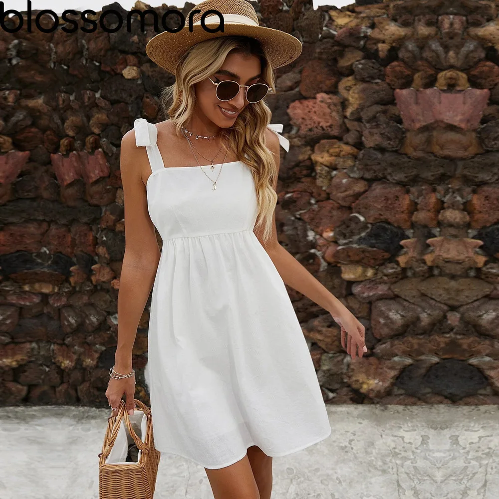 Blossomora 2022 Summer White Solid Casual Knitted Midi Dress for Women Pure Cotton Commute Strapless Slip Dress Women Clothes
Blossomora 2022 Summer White Solid Casual Knitted Midi Dress for Women Pure Cotton Commute Strapless Slip Dress Women Clothes