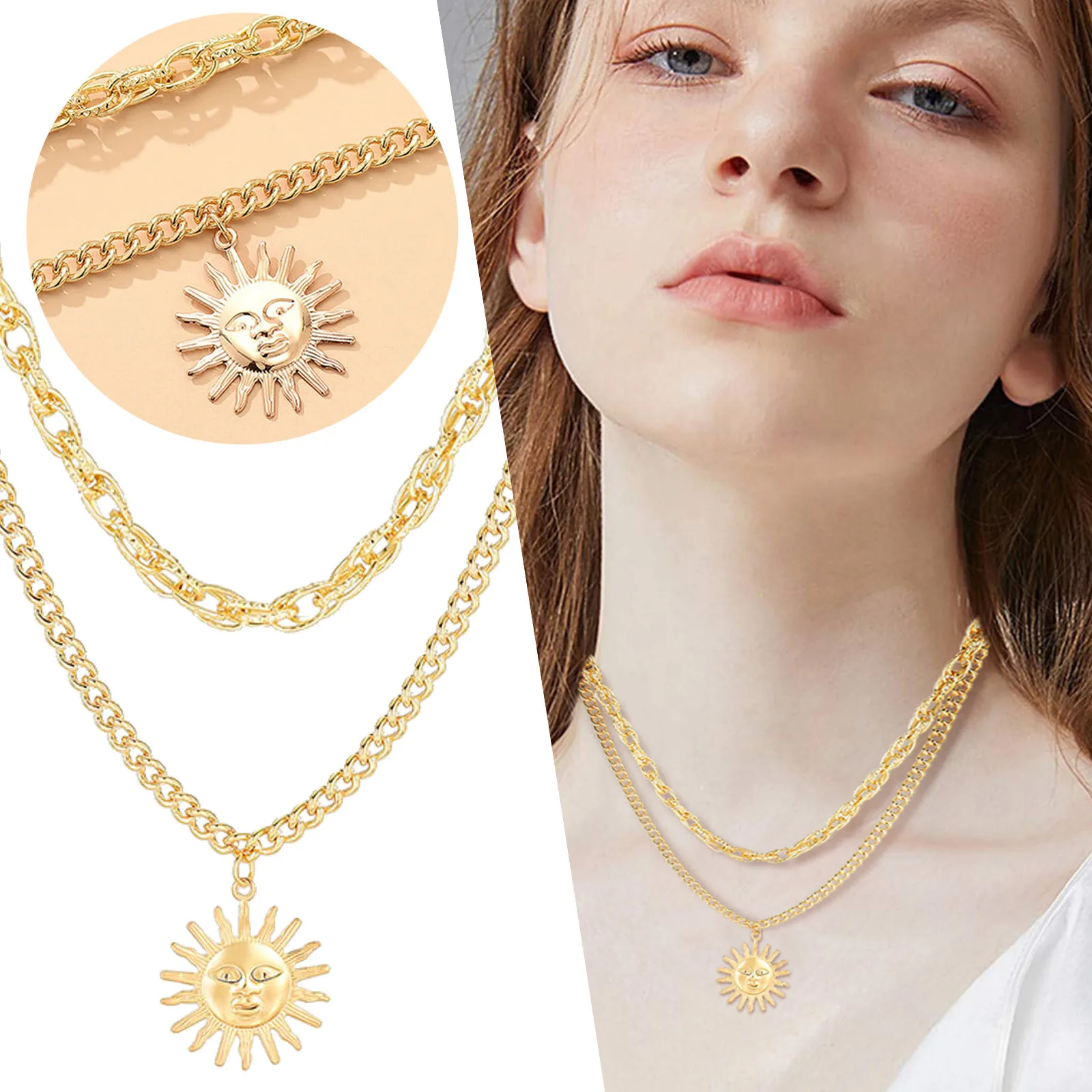 Chunky Pendant Gold Necklace Double Chain Gold Necklace And Pendant Necklace Huge Cross Necklace
Chunky Pendant Gold Necklace Double Chain Gold Necklace And Pendant Necklace Huge Cross Necklace