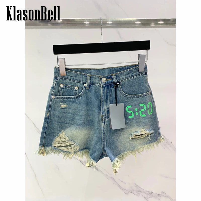 Женские джинсовые шорты KlasonBell с дырками и надписью, потертые шорты с кисточками, 6,24
Женские джинсовые шорты KlasonBell с дырками и надписью, потертые шорты с кисточками, 6,24