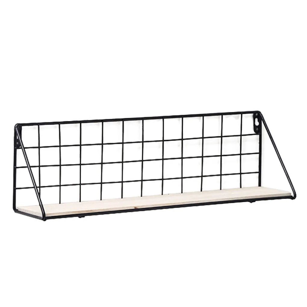 Wall Mounted Hanging Shelf Metal Grid Wood Display Rack Living Room Office Decorative Items Shelves
Wall Mounted Hanging Shelf Metal Grid Wood Display Rack Living Room Office Decorative Items Shelves