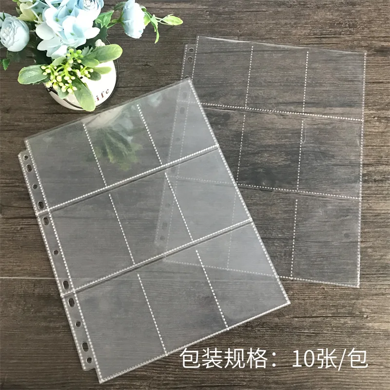 10pcs 9 Card Protector Sleeves Pocket Gaming Card Tarrot Card Album Pages Binder Sheets for Stickers Stamps Card Page Storage
10pcs 9 Card Protector Sleeves Pocket Gaming Card Tarrot Card Album Pages Binder Sheets for Stickers Stamps Card Page Storage