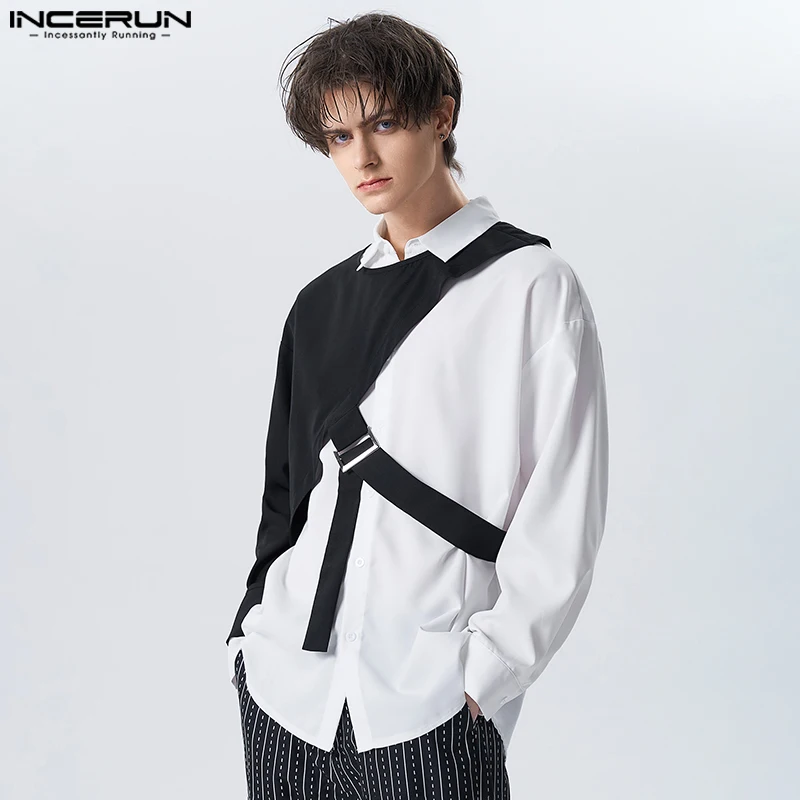 INCERUN Men Casual Shirt Patchwork Lapel Long Sleeve Streetwear Men Clothing 2023 Autumn Personality Fashion Leisure Camisas
INCERUN Men Casual Shirt Patchwork Lapel Long Sleeve Streetwear Men Clothing 2023 Autumn Personality Fashion Leisure Camisas