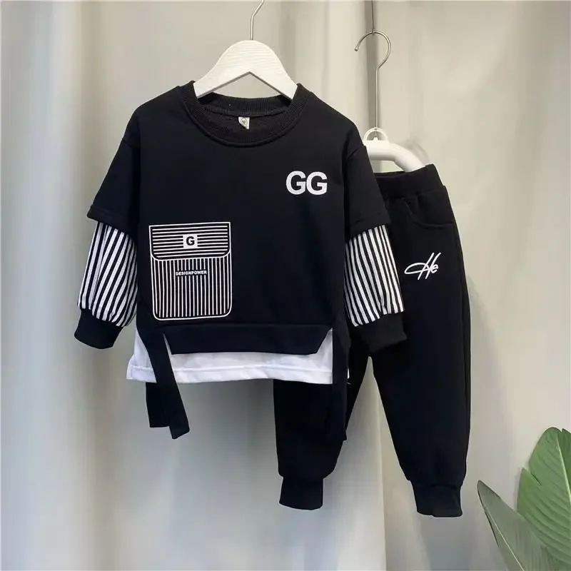 Autumn Kids Clothes Boy Sets Children Striped Long Sleeve Sweatshirt and Pants Suit Sweatshirt Trousers Outfits Kids Sport Suit
Autumn Kids Clothes Boy Sets Children Striped Long Sleeve Sweatshirt and Pants Suit Sweatshirt Trousers Outfits Kids Sport Suit