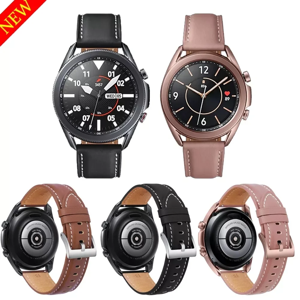 NEW Original Leather Strap Galaxy Watch 3 45mm 41mm Smart Bracelet Watchbands for Galaxy Watch 3 Wearable Accessories
NEW Original Leather Strap Galaxy Watch 3 45mm 41mm Smart Bracelet Watchbands for Galaxy Watch 3 Wearable Accessories