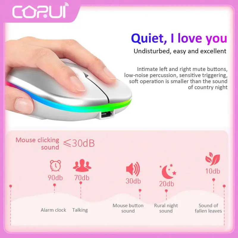 Rgb Mouse 4 Keys Adjustable Gaming Mouse 1600dpi 2.4ghz Mice For Windows/ /android/ipados Wireless Mouse 3 Kinds Dpi
Rgb Mouse 4 Keys Adjustable Gaming Mouse 1600dpi 2.4ghz Mice For Windows/ /android/ipados Wireless Mouse 3 Kinds Dpi