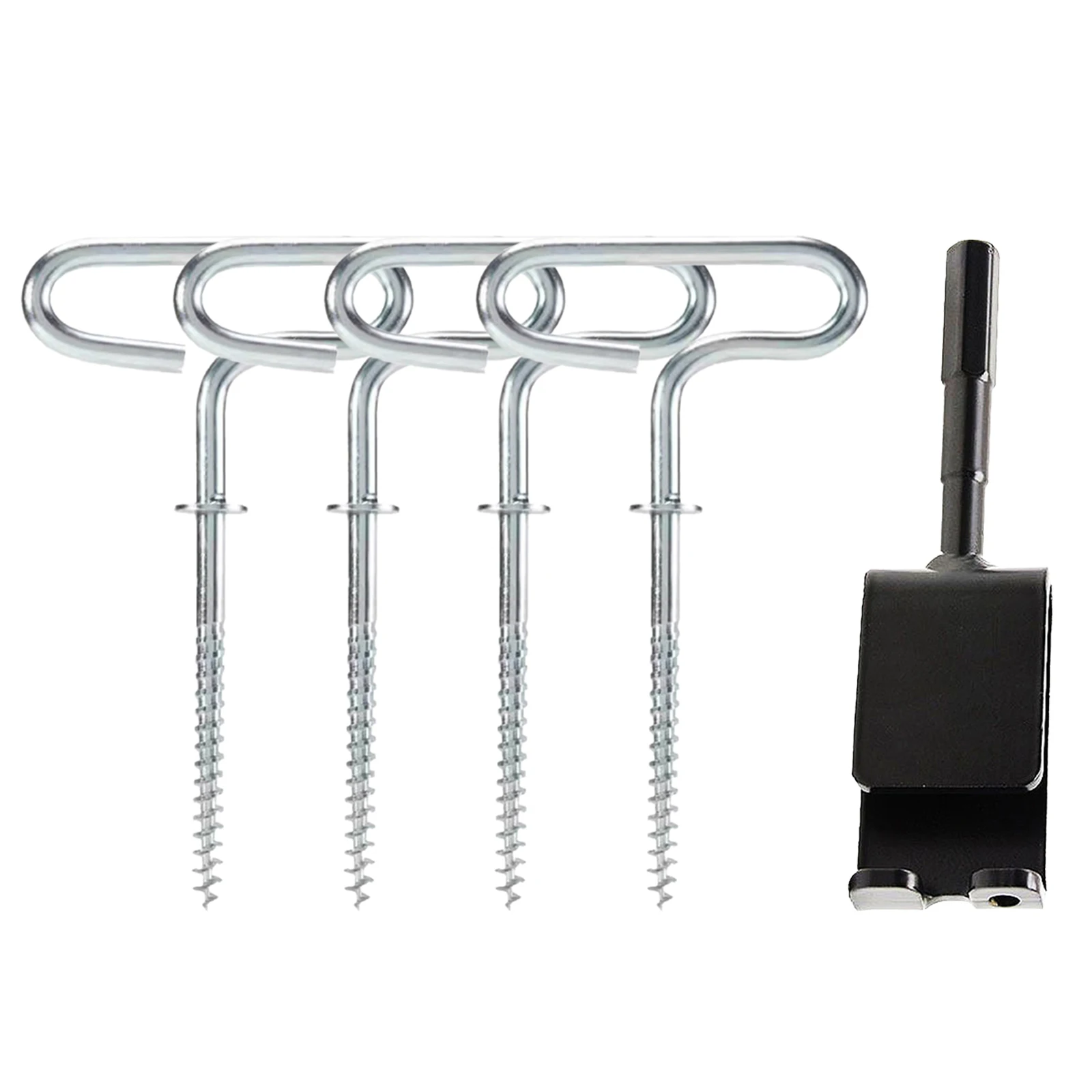 4pcs Multipurpose Ice Anchors With Drill Adapter 1/2" Head Size Heavy-Duty Steel Ice Anchors Augers Stakes Outdoor Tools
4pcs Multipurpose Ice Anchors With Drill Adapter 1/2" Head Size Heavy-Duty Steel Ice Anchors Augers Stakes Outdoor Tools
