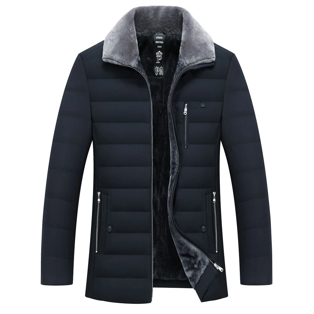 New Men's Winter Jackets Thick Turn-down Collar Parka Men Coats Casual Warm Fleece Cotton Jacket Male With Fur Collar Jacket Men 
New Men's Winter Jackets Thick Turn-down Collar Parka Men Coats Casual Warm Fleece Cotton Jacket Male With Fur Collar Jacket Men