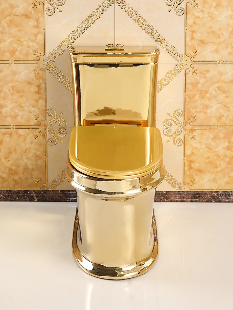 Personalized Luxury Gold Flush Toilet Creative Color Toilet Deodorant Ceramic Mute Toilet Siphon Super Swirling-Style
Personalized Luxury Gold Flush Toilet Creative Color Toilet Deodorant Ceramic Mute Toilet Siphon Super Swirling-Style