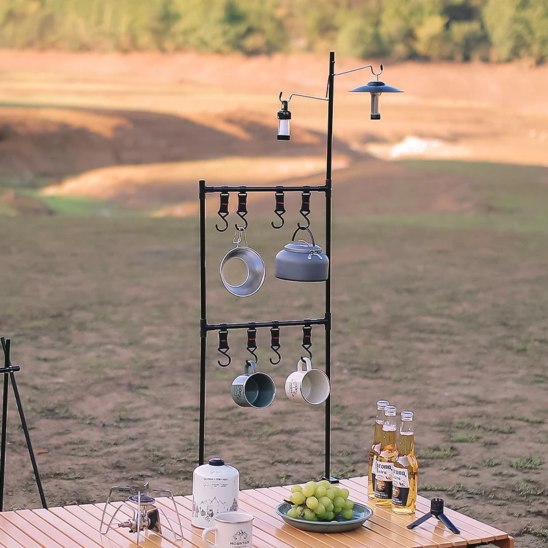 Настольная вешалка для кемпинга, подставка с крючком, легкая складная подвесная стойка для посуды, портативная полка 
Настольная вешалка для кемпинга, подставка с крючком, легкая складная подвесная стойка для посуды, портативная полка
