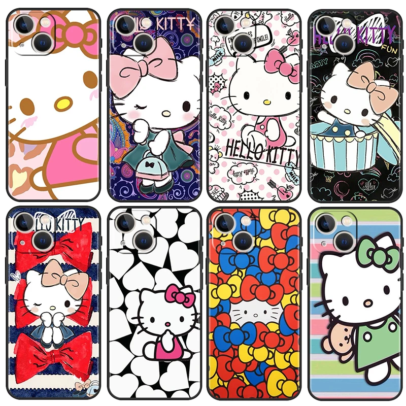 Pink Cartoon Hello Kitty For Apple iPhone 13 12 11 Pro Max Mini XS Max X XR 6 7 8 Plus 5S SE2020 Soft Silicone Black Phone Case
Pink Cartoon Hello Kitty For Apple iPhone 13 12 11 Pro Max Mini XS Max X XR 6 7 8 Plus 5S SE2020 Soft Silicone Black Phone Case