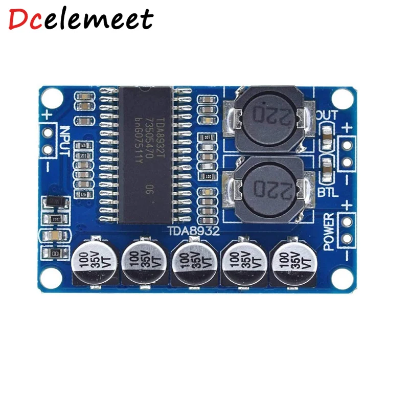 TDA8932 35W Mono Digital Amplifier Board Low Power Consumption Stereo Amplifier High-power TDA8932 low power consumption
TDA8932 35W Mono Digital Amplifier Board Low Power Consumption Stereo Amplifier High-power TDA8932 low power consumption
