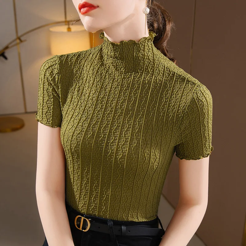High Quality 2022 Women T-shirt Lace Print Style Design Female Autumn Sexy Crop Top Clothes Casual Fashion Blouses Grace Meeting
High Quality 2022 Women T-shirt Lace Print Style Design Female Autumn Sexy Crop Top Clothes Casual Fashion Blouses Grace Meeting