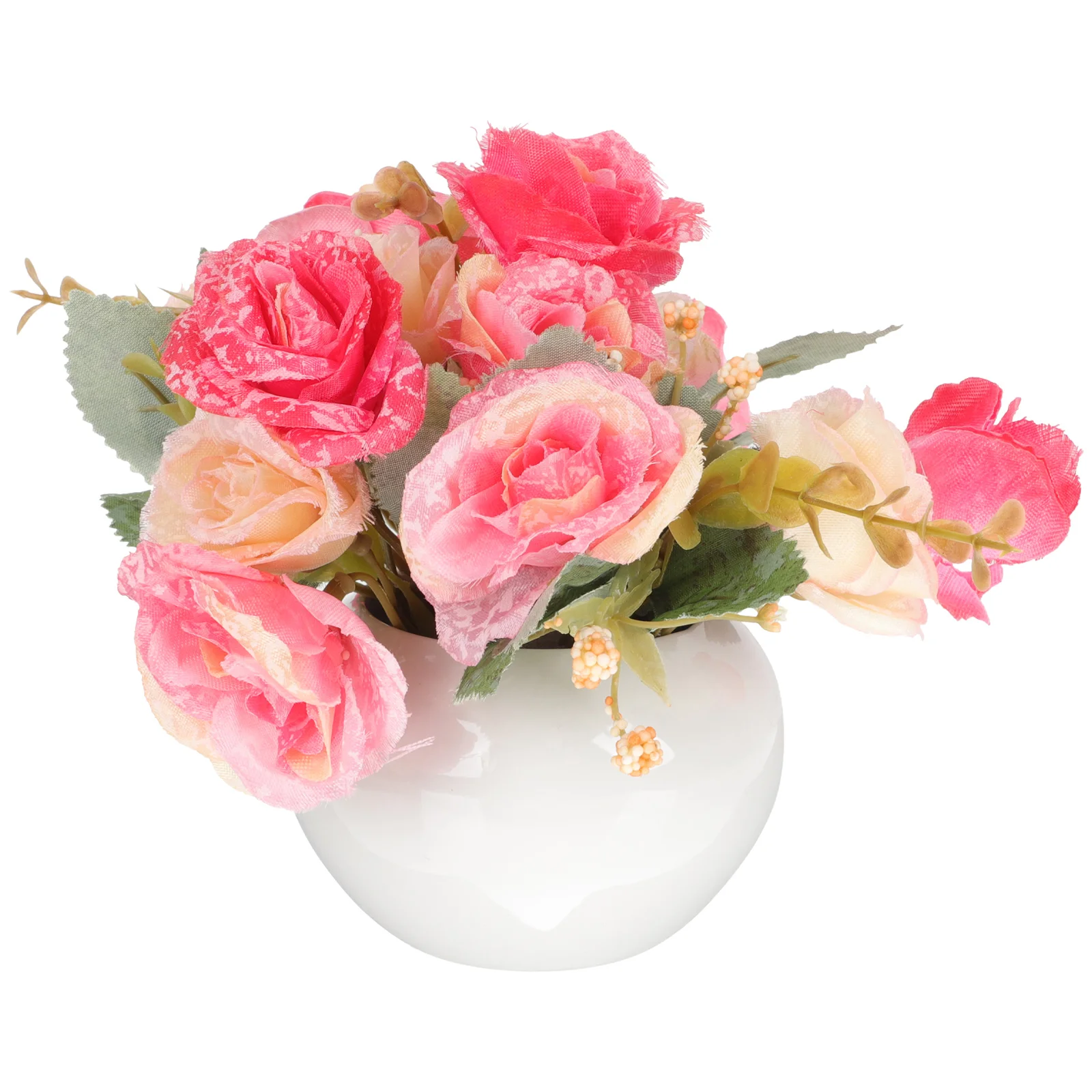 Vase Potted Artificial Flowers Fake Bonsai Flower Arrangements Bouquet Rose Mini Faux Silk Roses Desk
Vase Potted Artificial Flowers Fake Bonsai Flower Arrangements Bouquet Rose Mini Faux Silk Roses Desk