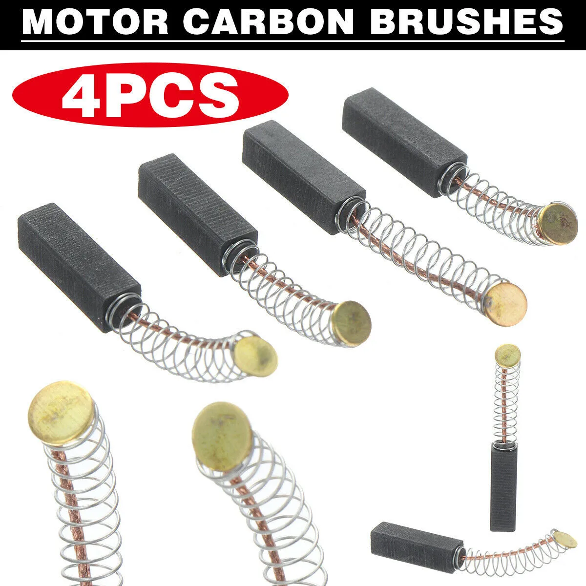 4Pcs Carbon Brushes Repairing 6mm*6mm*20mm Kit For Generic Electric Motor Replacement Power Tool Accessories
4Pcs Carbon Brushes Repairing 6mm*6mm*20mm Kit For Generic Electric Motor Replacement Power Tool Accessories