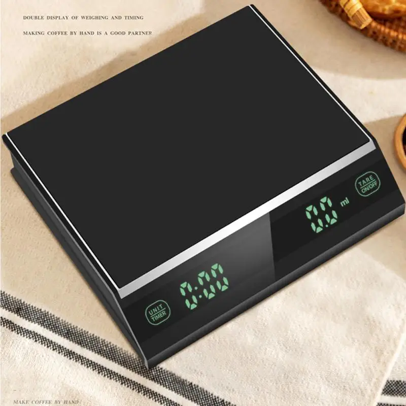 Coffee Electronic Scales Pour Coffee Electronic Drip Coffees Scale With Timer 3kg/0.1g LED Smart Kitchen Scale USB Charging
Coffee Electronic Scales Pour Coffee Electronic Drip Coffees Scale With Timer 3kg/0.1g LED Smart Kitchen Scale USB Charging