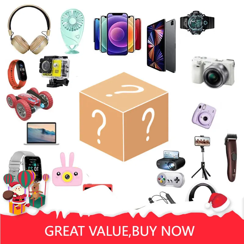 Lucky New Year's Gift Mystery Box Electronic Products Children's Most Popular Toys Mysterious Big Surprise Gifts Do you dare to
Lucky New Year's Gift Mystery Box Electronic Products Children's Most Popular Toys Mysterious Big Surprise Gifts Do you dare to