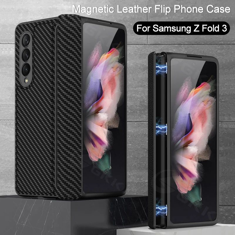 GKK Original Magnetic Frame Case For Samsung Galaxy Z Fold 3 5G Case Luxury Leather Anti-knock Hard Cover For Galaxy Z Fold 3 5G
GKK Original Magnetic Frame Case For Samsung Galaxy Z Fold 3 5G Case Luxury Leather Anti-knock Hard Cover For Galaxy Z Fold 3 5G