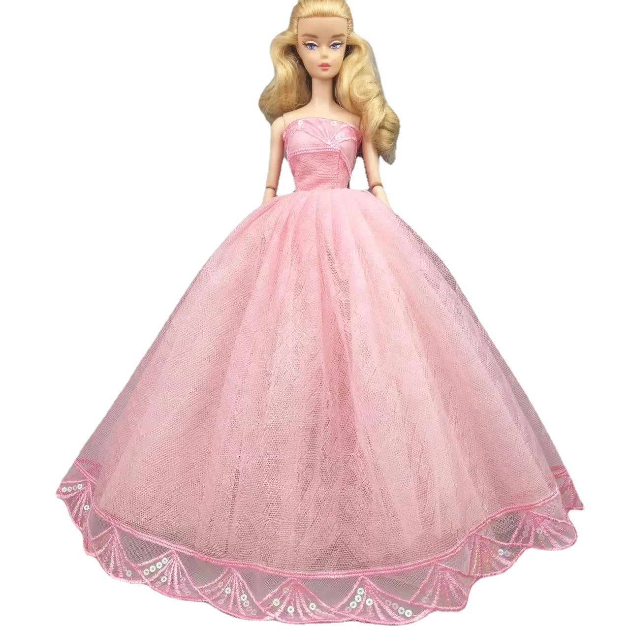 11.5" Dolls Accessories Pink Sequin Bride Dress For Barbie Doll Clothing For Barbie Clothes Outfits Wedding Party Gown Toys 1/6
11.5" Dolls Accessories Pink Sequin Bride Dress For Barbie Doll Clothing For Barbie Clothes Outfits Wedding Party Gown Toys 1/6
