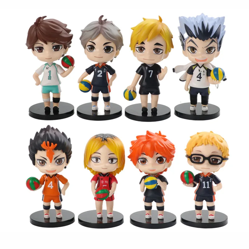 8pcs/set 10cm Haikyuu!! Hinata Figure Shoyo Figurine Yu Nishinoya Sugawara Koushi Action Figures PVC Collection Model Toys
8pcs/set 10cm Haikyuu!! Hinata Figure Shoyo Figurine Yu Nishinoya Sugawara Koushi Action Figures PVC Collection Model Toys