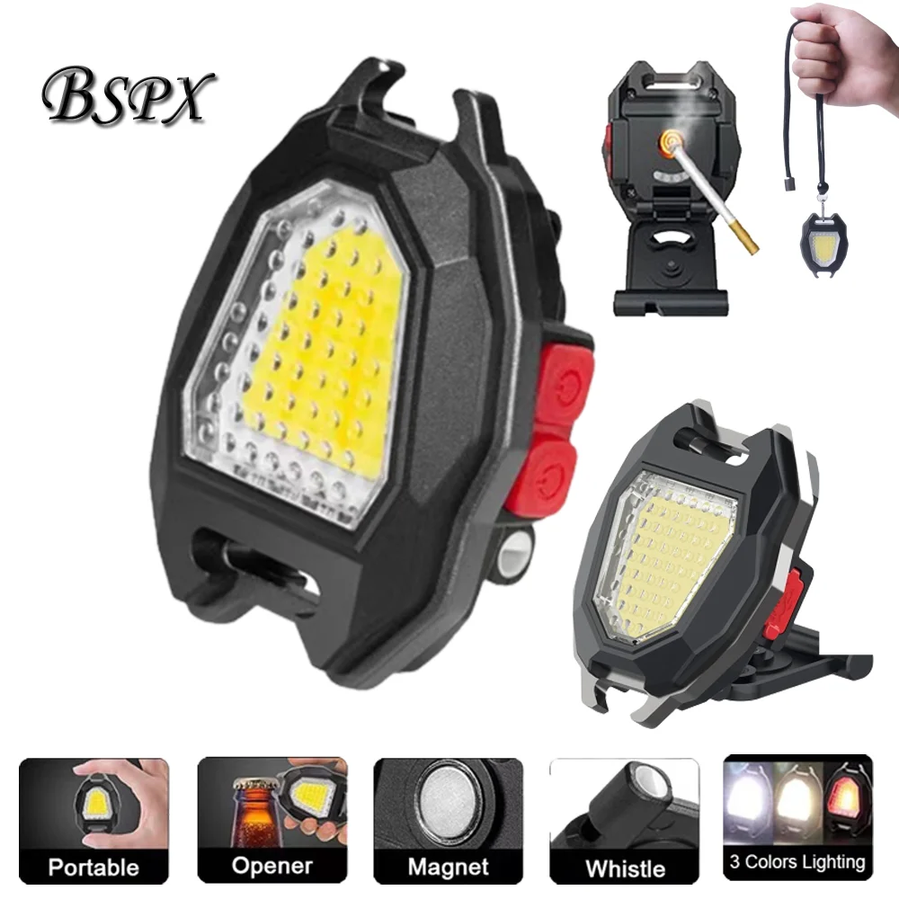 LED Portable Flashlight Mini Keychain Flashlight COB Work Light Cigarette Lighter USB Rechargeable for Outdoor Camping Light
LED Portable Flashlight Mini Keychain Flashlight COB Work Light Cigarette Lighter USB Rechargeable for Outdoor Camping Light