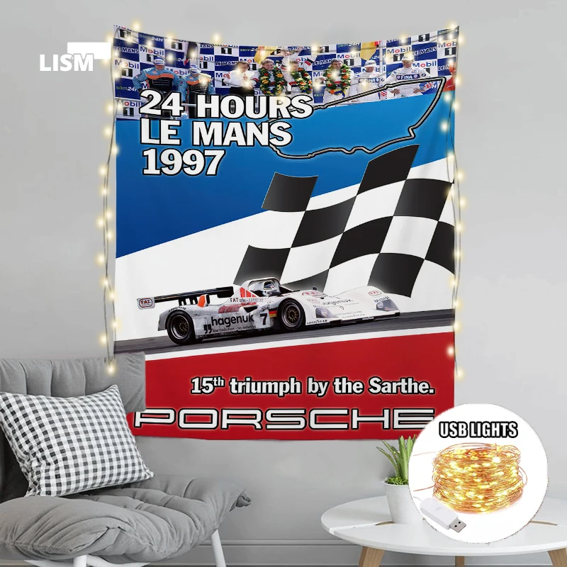 24 Hours Le Mans Posters Tapestry Modern Nordic Racing Posters Aesthetic Decor Boy Home Decoration Accessories for Living Room
24 Hours Le Mans Posters Tapestry Modern Nordic Racing Posters Aesthetic Decor Boy Home Decoration Accessories for Living Room