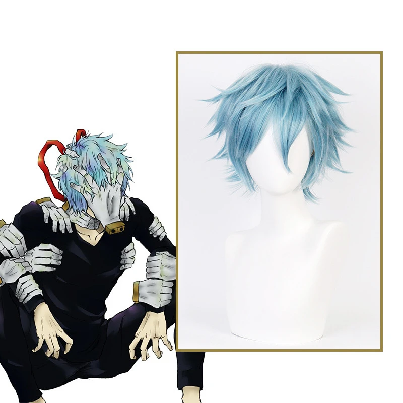 Anime My Hero Academia Dead Handle Cosplay Cosplay Wig Gray Blue Short Upturned Hair Trend Fashion Wig 30Cm Men's Short Hair
Anime My Hero Academia Dead Handle Cosplay Cosplay Wig Gray Blue Short Upturned Hair Trend Fashion Wig 30Cm Men's Short Hair