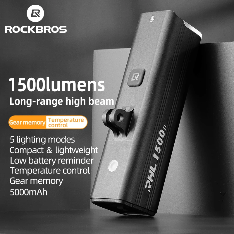 ROCKBROS Red-dot Bike Light 1500LM Aluminum Alloy Type-C Charging Smart Bicycle Front Lights Hanging Version LED Lamp Headlights
ROCKBROS Red-dot Bike Light 1500LM Aluminum Alloy Type-C Charging Smart Bicycle Front Lights Hanging Version LED Lamp Headlights
