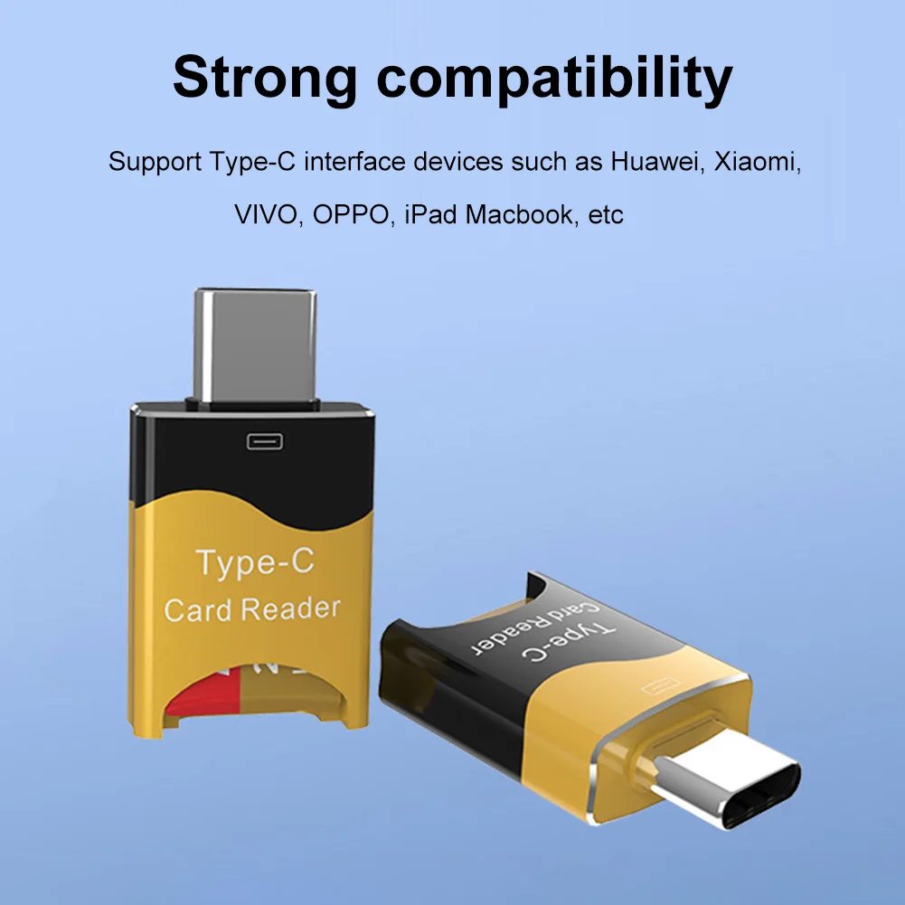 Type-C Card Reader Aluminum Alloy Mini Micro SD Card Reader Hidden Card Slot Plug and Play Flash Drive for Huawei iPad Macbook
Type-C Card Reader Aluminum Alloy Mini Micro SD Card Reader Hidden Card Slot Plug and Play Flash Drive for Huawei iPad Macbook