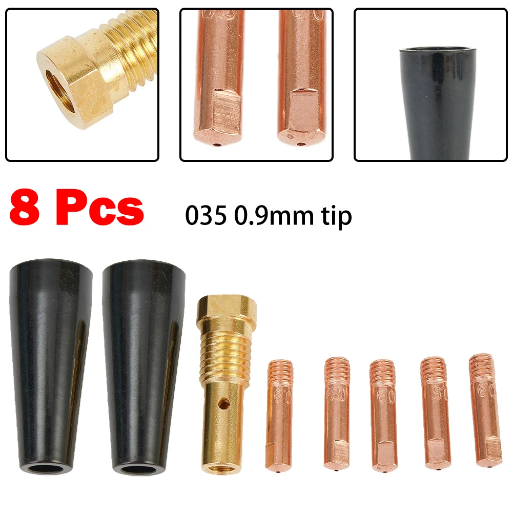 8PCS Gasless Nozzle Tips Kit Fit Century FC90 Flux-Cored Wire Feed Welder K3493-1 035 0.9mm Tip torch Welding Accessories
8PCS Gasless Nozzle Tips Kit Fit Century FC90 Flux-Cored Wire Feed Welder K3493-1 035 0.9mm Tip torch Welding Accessories