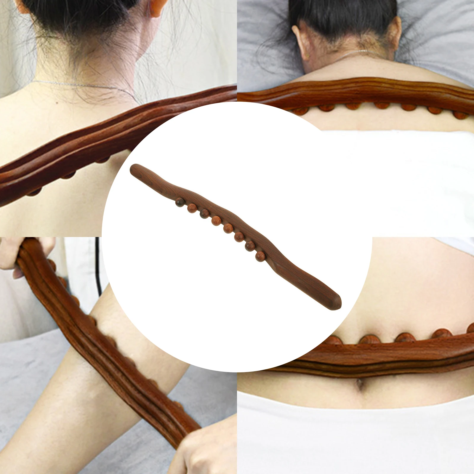 New 8 New Natural Wooden Gua Sha Stick For Neck Shoulder Back Massager Scrape Therapy SPA Beauty Salon Rolling Steel Rods
New 8 New Natural Wooden Gua Sha Stick For Neck Shoulder Back Massager Scrape Therapy SPA Beauty Salon Rolling Steel Rods