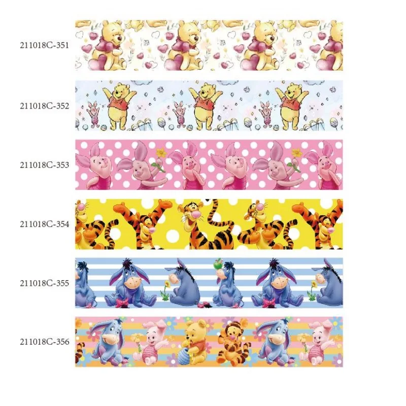 Winnie the Pooh Disney Cartoon Grosgrain Ribbon 25mm Printed 10yards for Hairbows DIY Holiday Decoration Handmade
Winnie the Pooh Disney Cartoon Grosgrain Ribbon 25mm Printed 10yards for Hairbows DIY Holiday Decoration Handmade