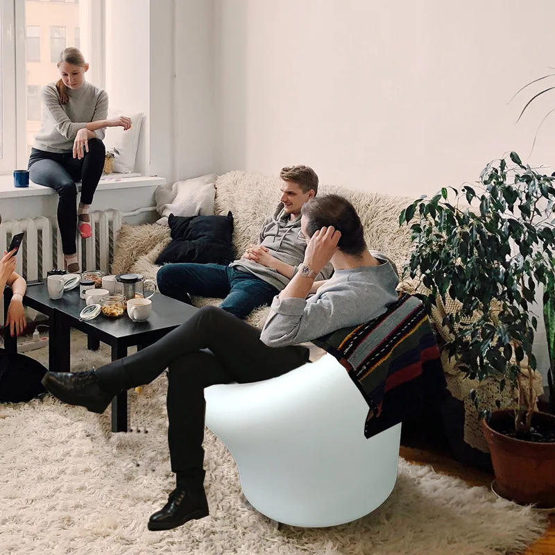 Luminous Garden Sofa 75*75*56cm Nordic Hotel Sofa Living Room Stool Lighted Romantic Bedroom Chair Atmosphere LED Furniture
Luminous Garden Sofa 75*75*56cm Nordic Hotel Sofa Living Room Stool Lighted Romantic Bedroom Chair Atmosphere LED Furniture