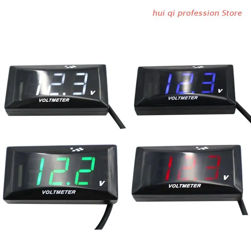 LED Digital Display Voltmeter Motorcycle Voltage Volt Gauge Panel Meter 12V-150V H8WE
LED Digital Display Voltmeter Motorcycle Voltage Volt Gauge Panel Meter 12V-150V H8WE