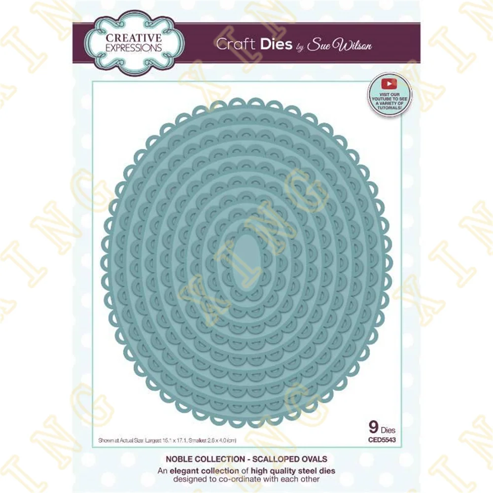 Noble Scalloped Ovals Metal Craft Cutting Dies for Diy Scrapbooking Paper Diary Decoration Manual Handmade for 2022New Embossing
Noble Scalloped Ovals Metal Craft Cutting Dies for Diy Scrapbooking Paper Diary Decoration Manual Handmade for 2022New Embossing