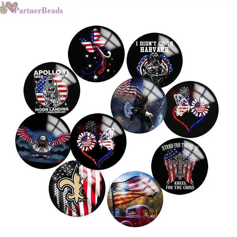 USA flag Pattern Round Photo Glass Cabochon Demo Flat Back Making Findings 20mm Snap Button N4231
USA flag Pattern Round Photo Glass Cabochon Demo Flat Back Making Findings 20mm Snap Button N4231