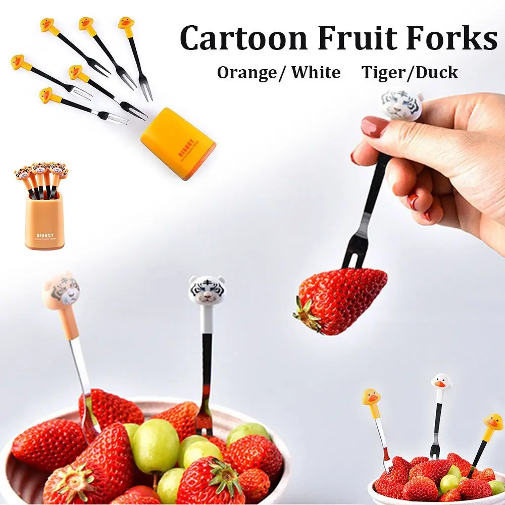 Plasic Tableware Reusable Cartoon Animal Children Fruit Forks Kids Food Picks Cute Mini Toothpicks Bento Crockery
Plasic Tableware Reusable Cartoon Animal Children Fruit Forks Kids Food Picks Cute Mini Toothpicks Bento Crockery