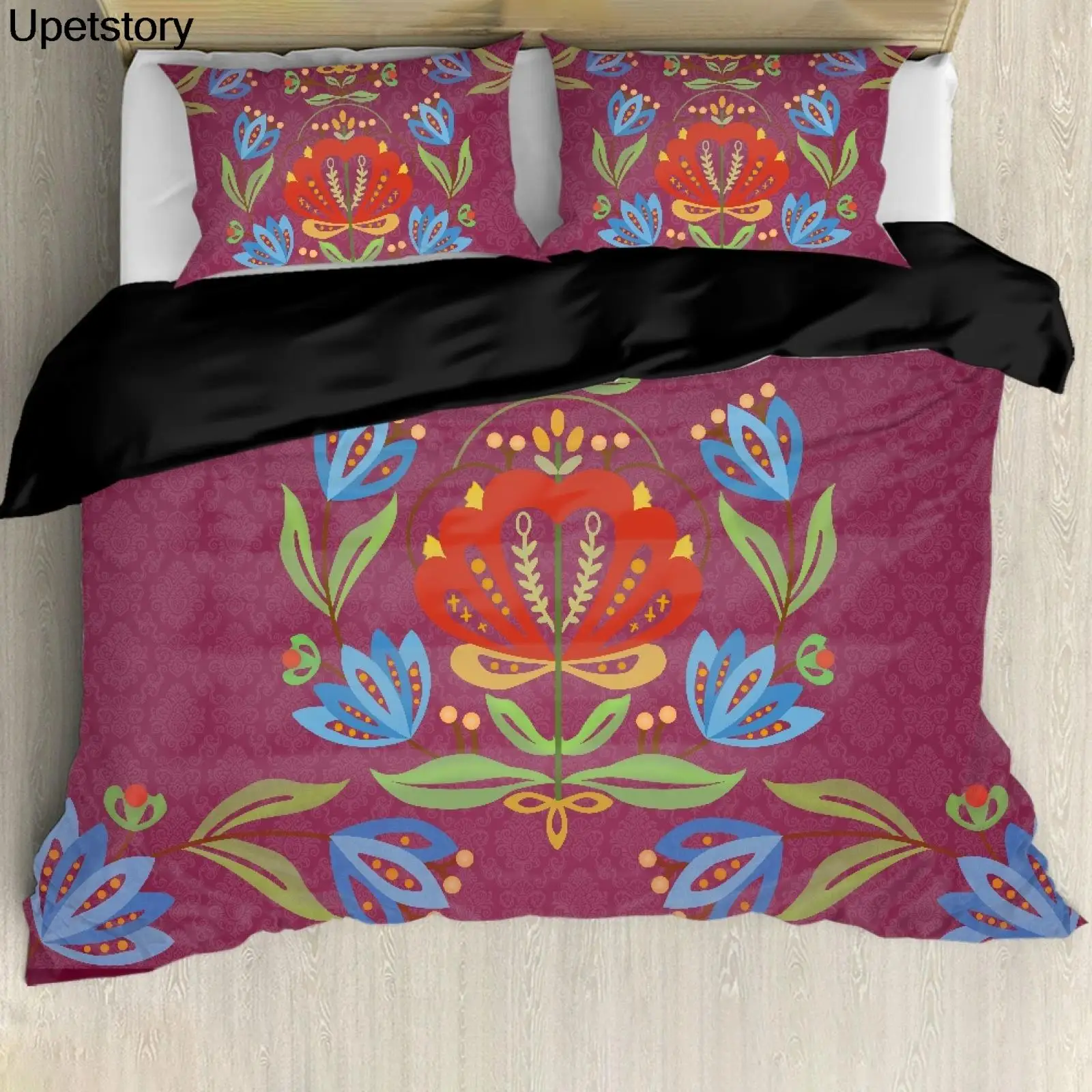 Комплект постельного белья Upetstory из 3 предметов, модное постельное белье с цветочным принтом и 2 наволочки, комплект пододеяльника для всех сезонов из мытой микрофибры
Комплект постельного белья Upetstory из 3 предметов, модное постельное белье с цветочным принтом и 2 наволочки, комплект пододеяльника для всех сезонов из мытой микрофибры