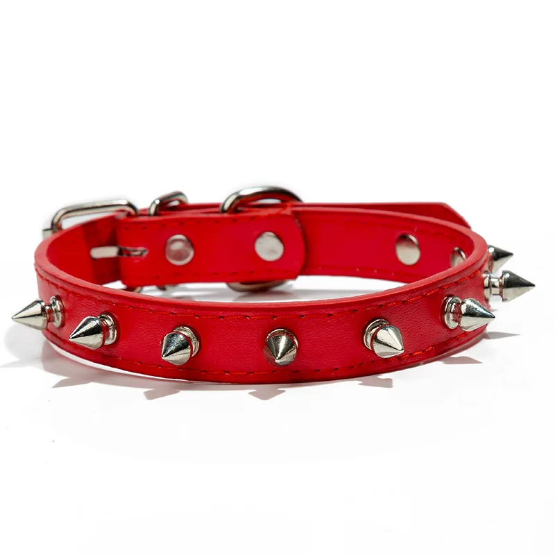 Adjustable Leather Pet Dog Collar Neck Strap Supplies PU Leather Punk Rivet Spiked Dog Collar Pet Collars For Small Dog Cat
Adjustable Leather Pet Dog Collar Neck Strap Supplies PU Leather Punk Rivet Spiked Dog Collar Pet Collars For Small Dog Cat
