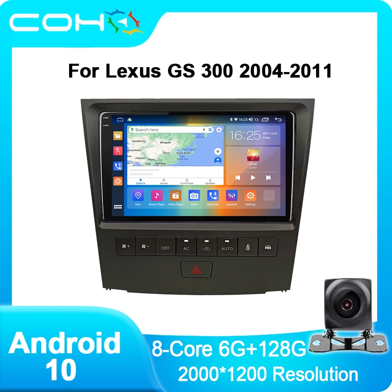 COHO For LEXUS GS300 GS350 GS400 GS430 GS450h GS460 2004-2011 Android 10 Car Radio 8+256 GPS Navigation Video Multimedia Player
COHO For LEXUS GS300 GS350 GS400 GS430 GS450h GS460 2004-2011 Android 10 Car Radio 8+256 GPS Navigation Video Multimedia Player