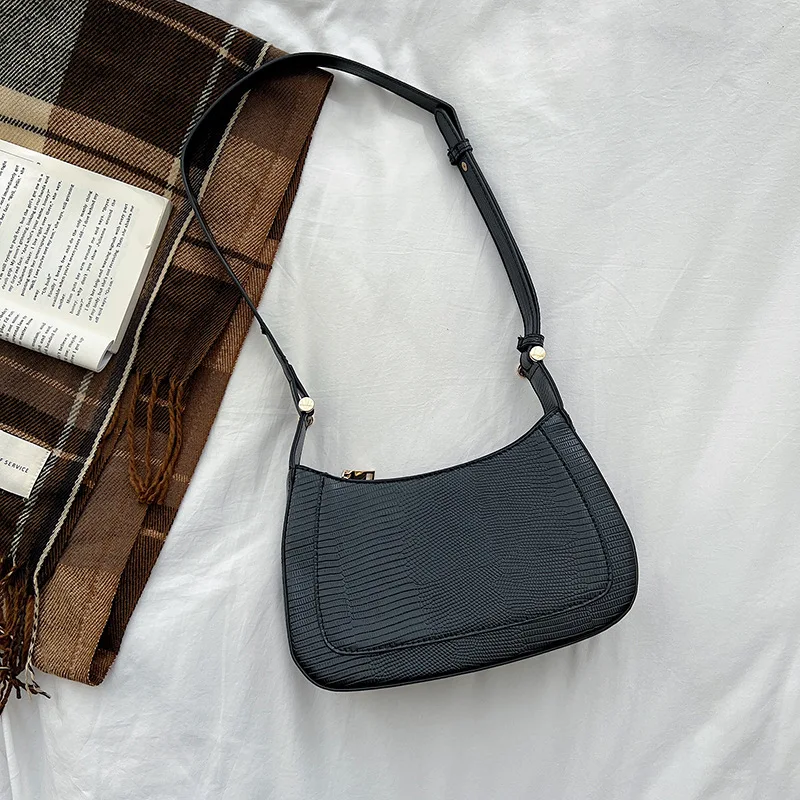 Fashion Designer Women's Bag Small Underarm Flap Lizard Pattern Ladies Crossbody Vintage PU Leather Brand Woman Shoulder Bags
Fashion Designer Women's Bag Small Underarm Flap Lizard Pattern Ladies Crossbody Vintage PU Leather Brand Woman Shoulder Bags