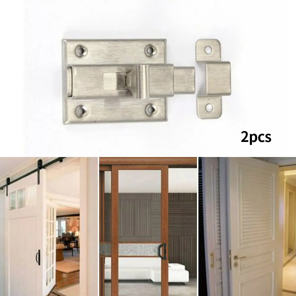 2PC Door Bolts Stainless Steel Slide Bolt Cupboards Shed Wooden Door Bathroom Bedroom Toilet Door Sliding Lock Latch
2PC Door Bolts Stainless Steel Slide Bolt Cupboards Shed Wooden Door Bathroom Bedroom Toilet Door Sliding Lock Latch