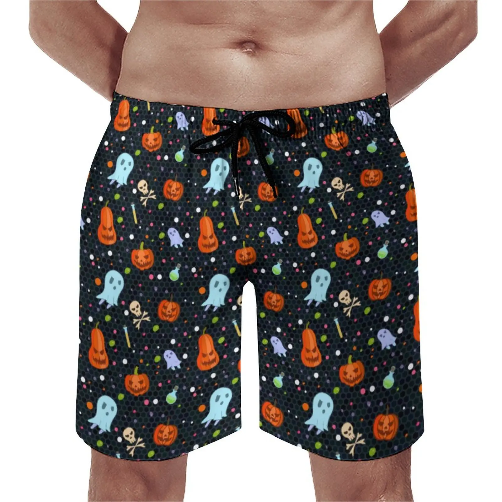 Spooky Halloween Board Shorts Summer Ghosts And Pumpkins Fashion Beach Short Pants Men Sports Fast Dry Pattern Swimming Trunks
Spooky Halloween Board Shorts Summer Ghosts And Pumpkins Fashion Beach Short Pants Men Sports Fast Dry Pattern Swimming Trunks