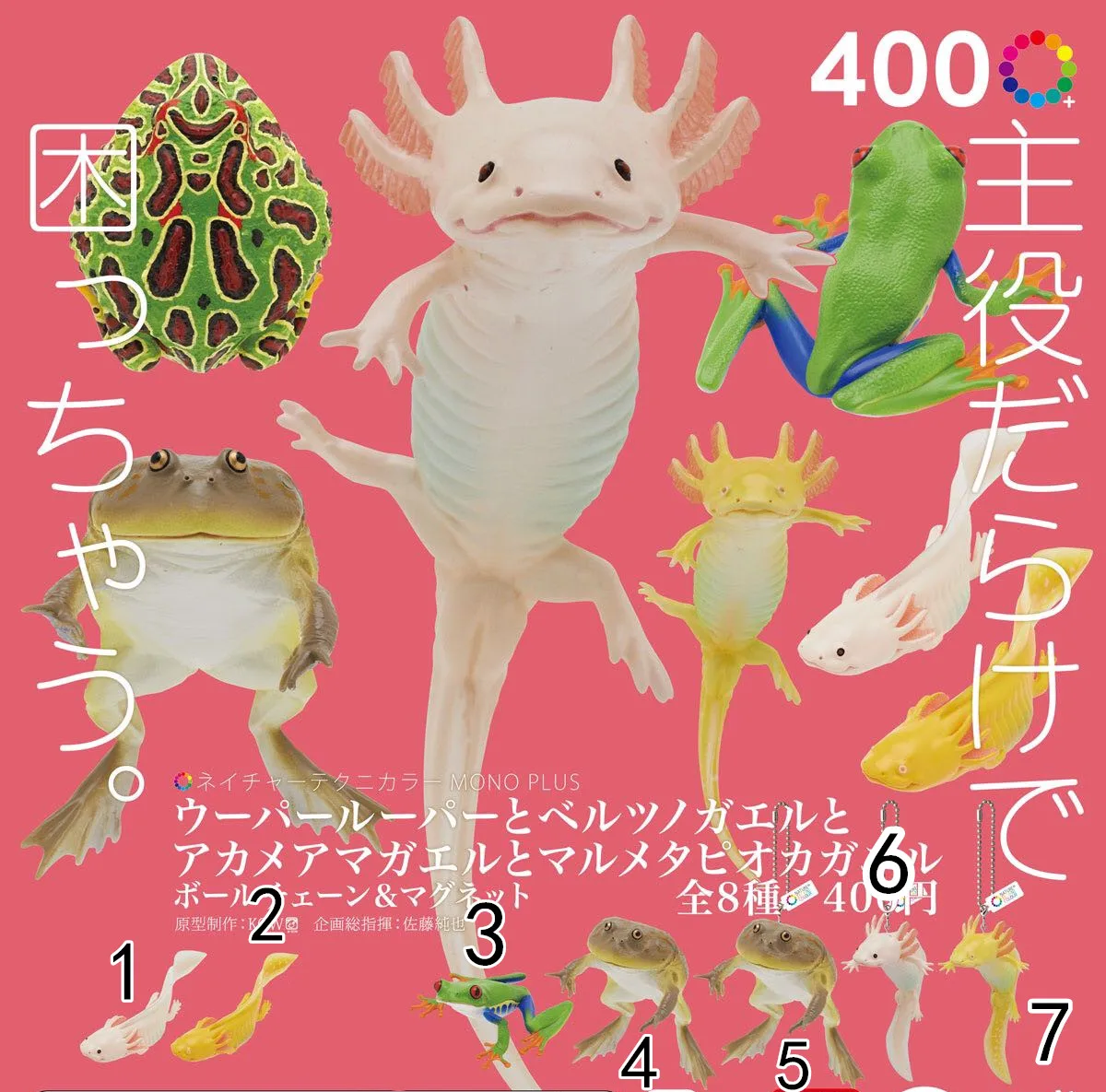 KITAN CLUB Gashapon Amphibians Animal Gacahpon NTC Hexagonal Dinosaur Bell Horned Frog Red-eyed Tree Frog Capsule Toy
KITAN CLUB Gashapon Amphibians Animal Gacahpon NTC Hexagonal Dinosaur Bell Horned Frog Red-eyed Tree Frog Capsule Toy