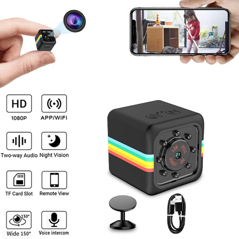 WIFI Mini Camera HD 1080P Night Vision Security Camcorder Wireless Micro Camera with Video Sound Recorder App Remote Monitor
WIFI Mini Camera HD 1080P Night Vision Security Camcorder Wireless Micro Camera with Video Sound Recorder App Remote Monitor
